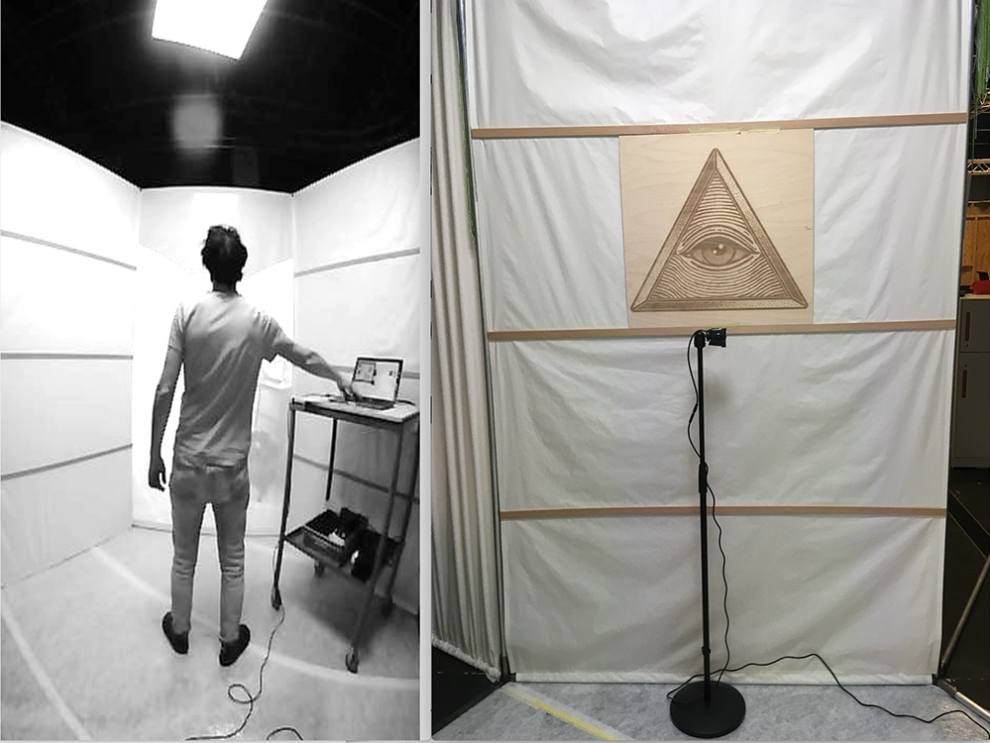 rear projection setup (C1)