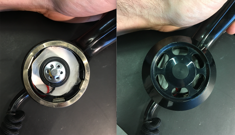 hacked telephone receiver (C3)