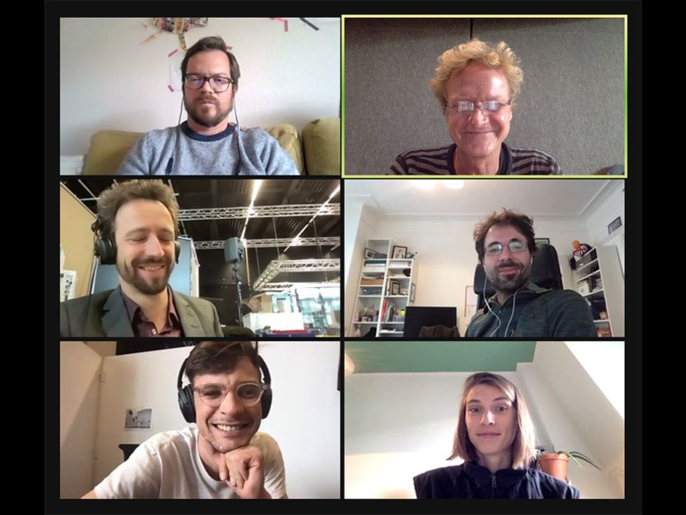 screenshot of video conference