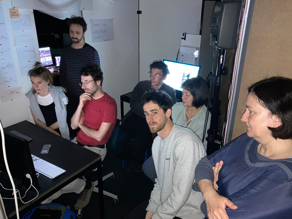 backstag live during workshop