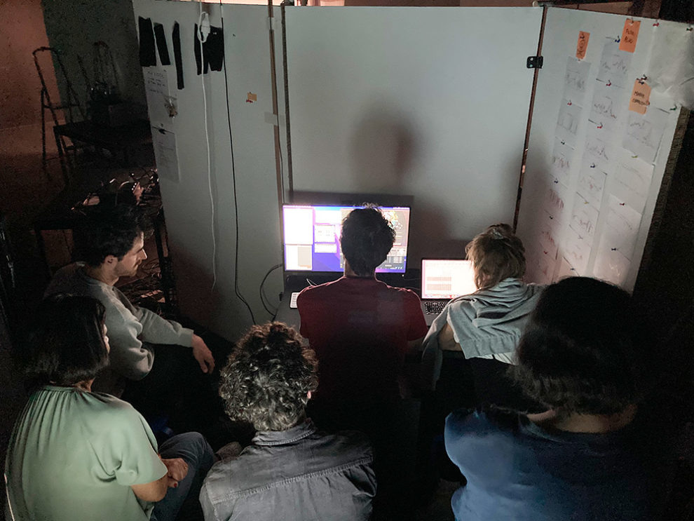 backstag live during workshop